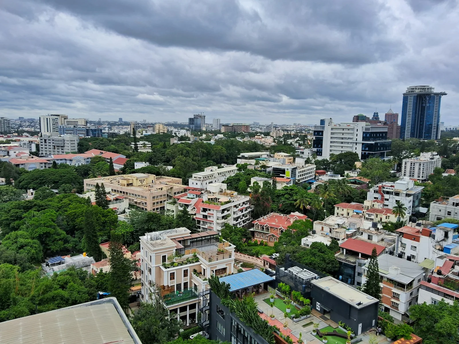 Bengaluru’s skyline and tree-lined neighbourhoods